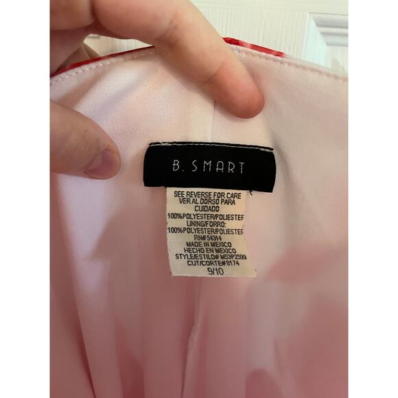 B. Smart Pink Floral Y2K Chiffon Dress - Picture 6 of 13